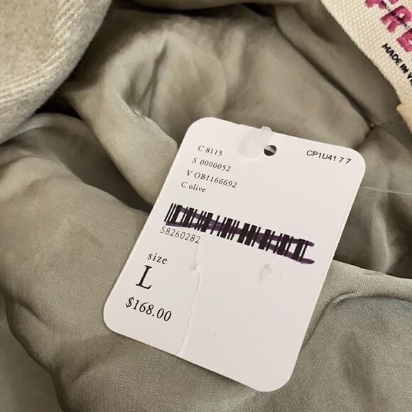 FREE PEOPLE HANNAH SUPER SOFT BLAZER IN OLIVE NWT - Picture 7 of 12